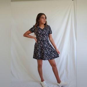 Vintage floral mini dress